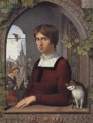 Friedrich overbeck Portrait of the Painter Franz Pforr oil on canvas